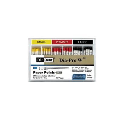 Diadent - Papierové čapy Dia-Pro W