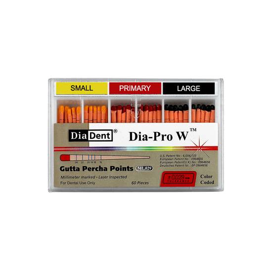 Diadent - Guttaperčové čapy Dia-Pro W