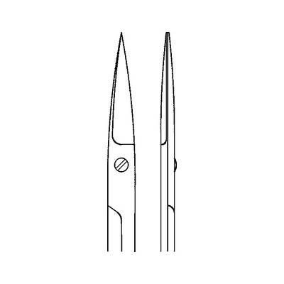 MEDIN - Nožniče na ďasno rovné 12 cm