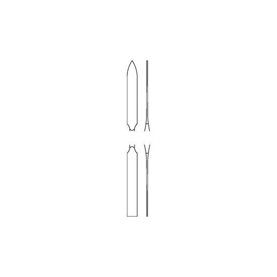 MEDIN - Lopatka obojstranná úzka na cement 18 cm
