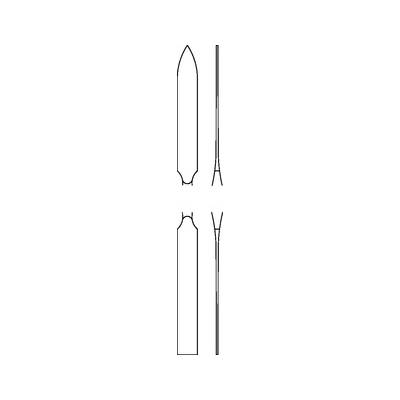 MEDIN - Lopatka obojstranná úzka na cement 18 cm